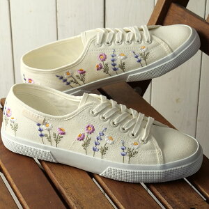 �X�y���K SUPERGA �X�j�[�J�[ ���f�B�[�X �t�����[ �G���{�X ���b�W�F�[�� [6S8161ZW-AA5 SS26] 3750 FLW EMBO LEGGERA �C �L�����o�X�V���[�Y �z���C�g�n W-AVO-P-VIO�iAA5�j ���K�戵�X