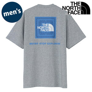 �y�ő�100%�|�C���g�o�b�N�zTHE NORTH FACE �U�E�m�[�X�E�t�F�C�X T�V���c �����Y �V���[�g�X���[�u�o���_�i�X�N�G�A���S�e�B�[ [NT32446-ZZ SS26] S/S Bandana Square Logo Tee ���j�Z�b�N�X ���� �z������ �o