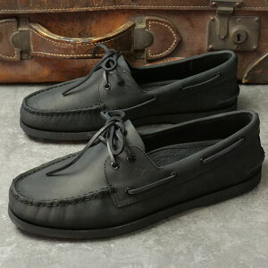 �X�y���[�g�b�v�T�C�_�[ SPERRY TOP-SIDER �����Y �I�[�Z���e�B�b�N�I���W�i�� 2�A�C �����Y �{�[�g�V���[�Y [13934365 SS26] AUTHENTIC ORIGINAL 2-EYE MENS BOAT SHOE �C �f�b�L�V���[�Y ���J�V�� �u���b�N BLACK 