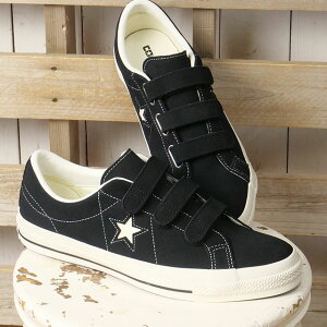 �R���o�[�X CONVERSE �X�j�[�J�[ �����X�^�[ �X�G�[�h V-3 [33702990 SS26Q2] ONE STAR SUEDE V-3 �����Y�E���f�B�[�X ���j�Z�b�N�X �C �V���[�Y �x���N�� �� BLACK ���K�戵�X
