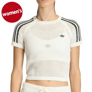 �A�f�B�_�X �I���W�i���X adidas Originals ���f�B�[�X �j�e�B�h �N���V�F�b�g �J�� �e�B�[ [WY172/KE0200 SS26] KNITTED CROCHET CALI TEE �g�b�v�X ���� T�V���c �� �I�t�z���C�g �y���[���։z ���K�戵�X
