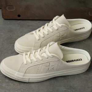 CONVERSE �R���o�[�X �X�j�[�J�[ �����X�^�[ �X�G�[�h �~���[�� [33702980 SS26Q2] ONE STAR SUEDE MULE �����Y�E���f�B�[�X ���j�Z�b�N�X �C �V���[�Y �X���b�|�� �� OFF-WHITE ���K�戵�X