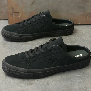 CONVERSE �R���o�[�X �X�j�[�J�[ �����X�^�[ �X�G�[�h �~���[�� [33702981 SS26Q2] ONE STAR SUEDE MULE �����Y�E���f�B�[�X ���j�Z�b�N�X �C �V���[�Y �X���b�|�� �� BLACKMONOCHROME ���K�戵�X