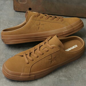 CONVERSE �R���o�[�X �X�j�[�J�[ �����Y �����X�^�[ �X�G�[�h �~���[�� [33702982 SS26Q2] ONE STAR SUEDE MULE �C �V���[�Y �X���b�|�� �u���E�� BROWN ���K�戵�X