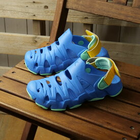 【在庫限り】KEEN キーン EVAサンダル キッズ ハイパーエフエルティー [1031993 SS26] Children HYPERFLT チルドレン 男の子・女の子 子供靴 水遊び キャンプ アウトドア 軽量 シューズ ブルー AZURE-BLUE/DAFFODIL 正規取扱店【ts】