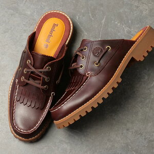 �y�ő�100%�|�C���g�o�b�N�zTimberland �e�B���o�[�����h ���f�B�[�X �m�[���� 3�A�C �~���[���T���_�� �E�B�����Y [A4198-EIW SS26] Noreen 3 eye Mule ���J�V�� �f�b�L�V���[�Y ���U�[ MULE SHOE ���C�����b