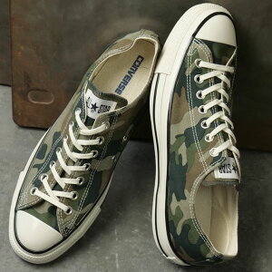 CONVERSE �R���o�[�X �X�j�[�J�[ �����Y �I�[���X�^�[ �G�C�W�h �E�b�h�����h�J�� ���[�J�b�g [31318230 SS26Q2] ALL STAR AGED WOODLANDCAMO OX �C �V���[�Y �J���� �J�[�L�O���[�� GREEN/GRAY/BROWN ���K�戵�X