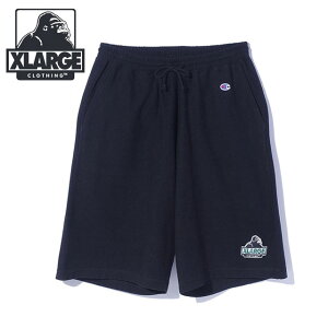XLARGE �G�N�X�g�����[�W �����Y �`�����s�I�� �V���[�c�p���c [101262031019 SS26SPOT] XLARGE×Champion SHORT PANTS �{�g���X �n�[�t�p���c �Z�p�� �� BLACK ���K�戵�X