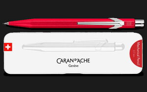 在庫限りSALE!! カランダッシュ(CARAN d`ACHE)849 カラーマットX メカニカルペンシル0.5mm レッド スリムパック入 MF0844-585