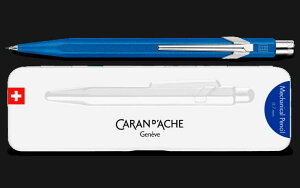在庫限りSALE!! カランダッシュ(CARAN d`ACHE)849 カラーマットX メカニカルペンシル0.5mm ブルー スリムパック入 MF0844-635