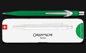 在庫限りSALE!! カランダッシュ(CARAN d`ACHE)849 カラーマットX メカニカルペンシル0.5mm グリーン スリムパック入 MF0844-734