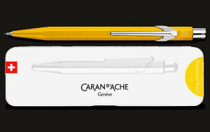 在庫限りSALE!! カランダッシュ(CARAN d`ACHE)849 カラーマットX メカニカルペンシル0.5mm イエロー スリムパック入 MF0844-743