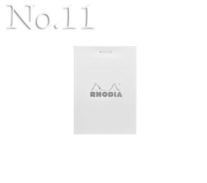 y5ZbgzubN fBA zCg No.11 mIŃX^CbVȃ BLOC RHODIA WHITE No.11 yRCPzcf11201