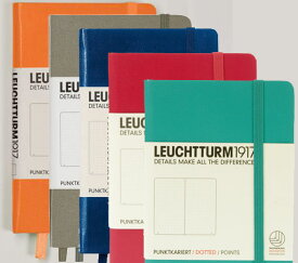 Leuchtturm1917（ロイヒトトゥルム） ドット罫orスクエアorラインのノートブック限定カラー ポケットサイズ HD1328