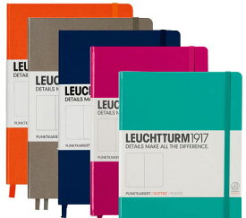 Leuchtturm1917（ロイヒトトゥルム） ドット罫orスクエアorラインのノートブック限定カラー ミディアムサイズ HD1327
