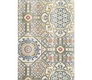 Paperblanks / �y�[�p�[�u�����N�X �m�[�g �\�t�g�J�o�[ Flexis Ashta Sacred Tibetan Textiles �~�f�B B6 �r�� FB9353-4