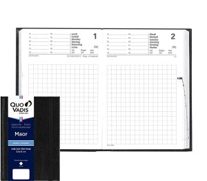 クオバディス(QUO VADIS) 2026年版1月始まりダイアリー デイリー マオー(Maor)/ハードカバー qv283082