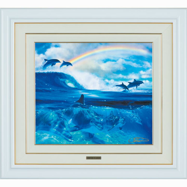 楽天市場 クリスチャン ラッセン オーシャンエンジェルズ2 海の天使たち 版画 絵画 ジクレー版画 手彩色 インテリア イルカ 直筆サイン エディションナンバー 通販 販売 プレゼント ギフト お祝い 東京書芸館