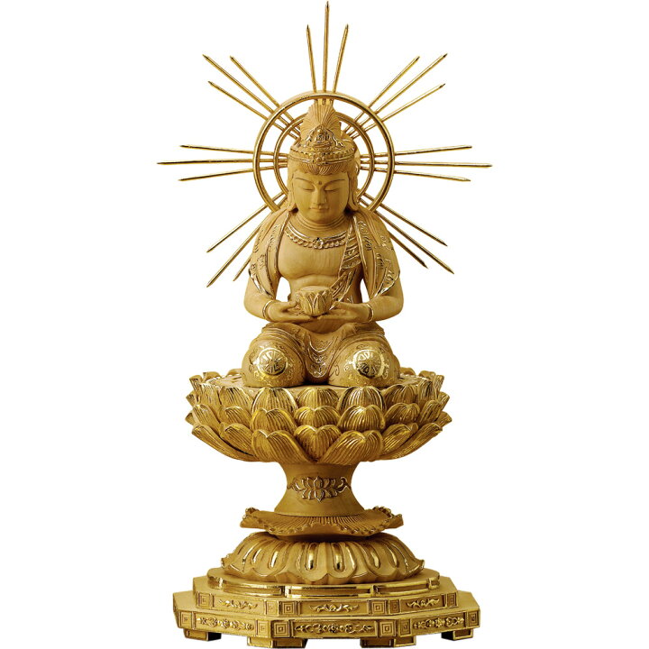 楽天市場】国宝 仏像 阿弥陀三尊 復刻 作品 総 手彫り『 観音菩薩 