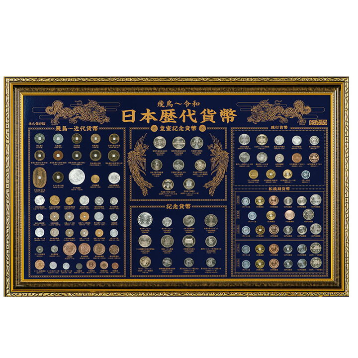 楽天市場】2020年版 飛鳥〜令和 記念貨 『 日本歴代貨幣 』 108枚収蔵 