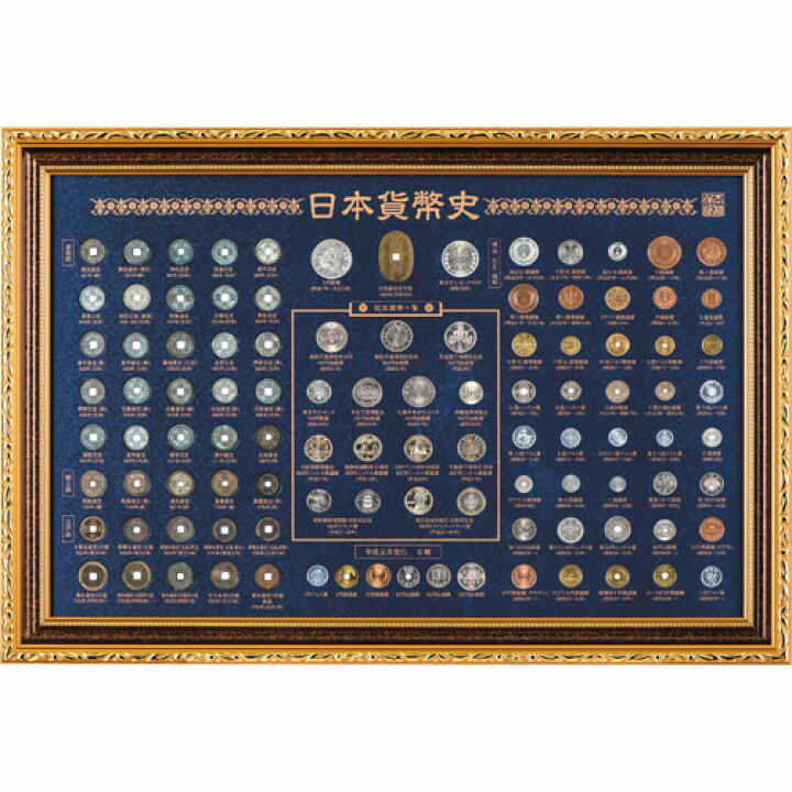 楽天市場】貨幣額 『 日本貨幣史 』104枚収蔵 飛鳥~平成28年記念貨まで  