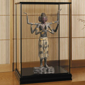 仏像 彫刻 青銅製 『 阿修羅 像 』 専用 ガラスケース