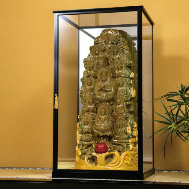 木製仏像セット ガラスケース付き （楽天市場】ガラスケース（素材  