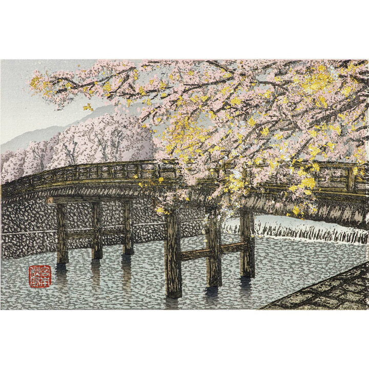 楽天市場】宮本秋風 木版画『京の四季』 豪華専用木製額つき 絵画 直筆  