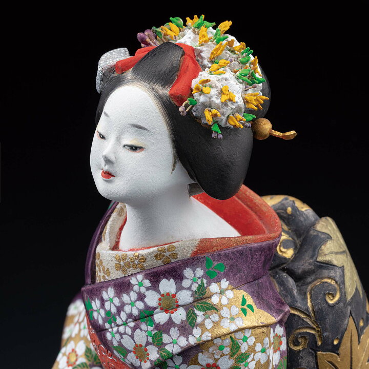 楽天市場】博多人形 『桜月夜』伝統工芸師 川崎幸子 内閣総理大臣賞 