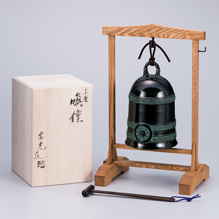 楽天市場】高岡銅器『 喚鐘 』 中村宗光 唐銅製 銅 錫 鉛 梵鐘 撞鐘 除 