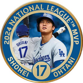 『大谷翔平2024年NL MVP記念純金メダル』 純金 46.6g 直径39mm プレゼント ギフト 木製ケース入り お祝い 通販 販売