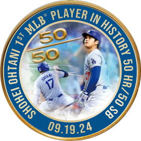『大谷翔平50-50達成記念純金メダル』 純金 46.6g 直径39mm プレゼント ギフト お祝い 通販 販売