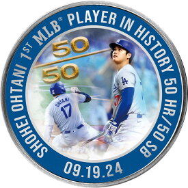 『大谷翔平50-50達成記念純銀メダル』 純銀 31.1g 直径39mm プレゼント ギフト お祝い 通販 販売