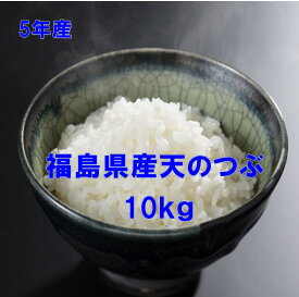 【最安値に挑戦中】福島県産天のつぶ10キロ（白米・5年産）★送料0円！送料無料(沖縄発送不可）「39ショップ」ふくしまプライド