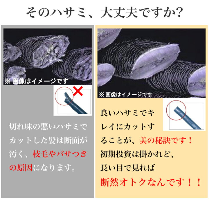 楽天市場】【一年保証付き】 すきばさみ ヘアカット ステンレス製 ヘア 