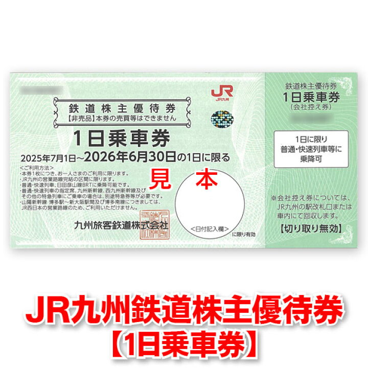 JR九州 株主優待 1日乗車券 12枚 