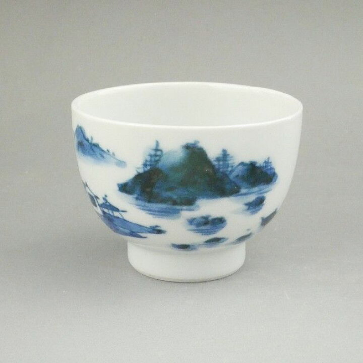 楽天市場】京焼 清水焼 染付山水之図 煎茶碗 単品 : 京焼清水焼専門店 