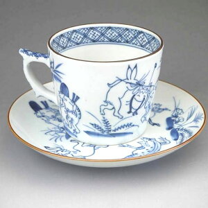 京焼 清水焼 染付高山寺コーヒー碗皿 貴