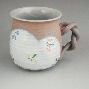 京焼 清水焼 焼締トンボマグカップ 雅楽