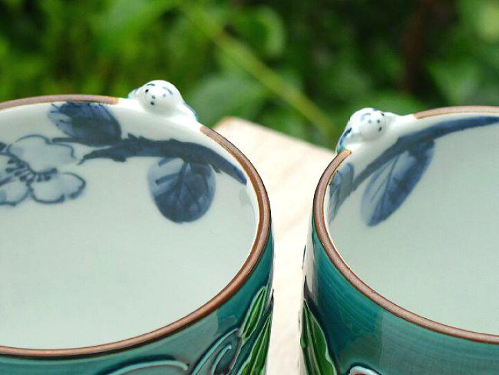 楽天市場】京焼 清水焼 一閑人青交趾夫婦湯飲み 昇峰 : 京焼清水焼専門  