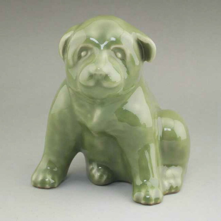 楽天市場】京焼 清水焼 青磁干支戌置物 松斎 : 京焼清水焼専門店 松韻堂 