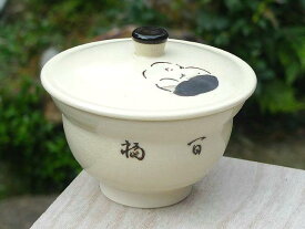 京焼 清水焼 お福汲出碗　蓋付単品　与し三