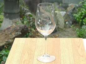 京焼 清水焼　十二ヶ月花鳥図桜ワイングラス
