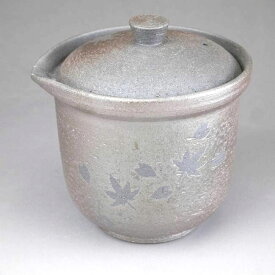 京焼 清水焼 焼締雲錦宝瓶急須　月夜見