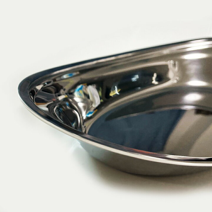楽天市場】IKD 18-8ステンレス カレー皿 楕円皿 大 /日本製 国産品 