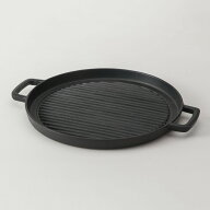【メーカー正規品】岩鋳 南部鉄器 グリルパン 29cm /日本製 国産品 ガス火対応 フライパン 鋳物 鉄製品 …