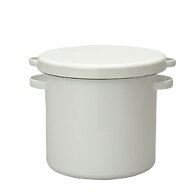 野田琺瑯 ホワイトシリーズ ラウンドストッカー 24cm /White Series 保存容器 日本製 国産品 高品質 冷蔵…