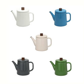 野田琺瑯 ポトル 1.5L /日本製 国産品 白 空 ベージュ グレー グリーン ブルー 緑 やかん ケトル 可愛い ほうろう インスタ映え ホーロー ポット カラフル 高品質 普段使い ガス火対応 直火可能 出産祝い IH100V/200V対応