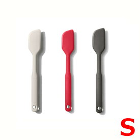 OXO オクソー シリコンスパチュラ S /シリコンヘラ 一体成形 清潔 製菓道具 使いやすい 機能的 シンプル デザイン 耐熱ヘラ スパテラ レッド ホワイト グレー 料理ヘラ