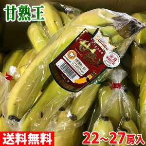 【送料無料】フィリピン産　バナナ　甘熟王（ハイランド） 22〜27房入り／箱